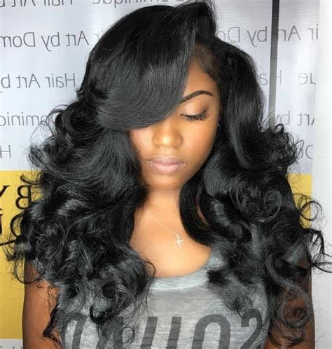 long curly hairstyles for black women weaves