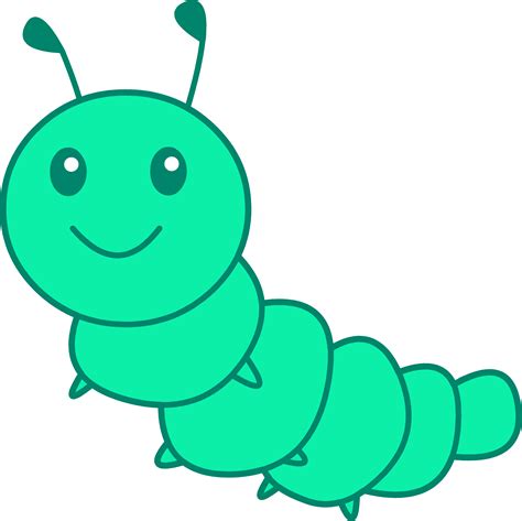 Gambar Ulat Kartun Png Green Caterpillar Cartoon Cartoon Insect