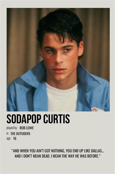 Sodapop Curtis The Outsiders Sodapop The Outsiders The Outsiders