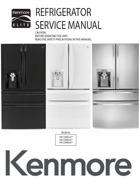 Kenmore Elite 72489 Owners Manual