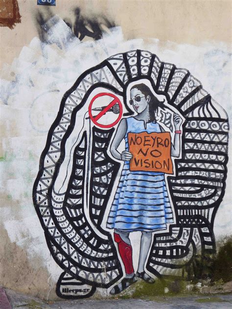 Protest Graffiti Art In Athens Tea After Twelve