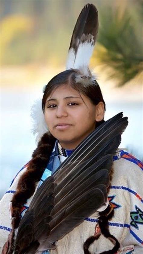 A Young Nez Perce Indian Woman From Idaho Native American Indians