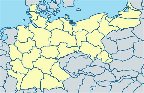 German Empire Map Rterritorialio
