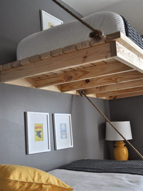 Embracing The Wall Hanging Bed Design For A Creative Bedroom Decor