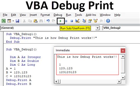 Debug Print Visual Basic Dos Geek