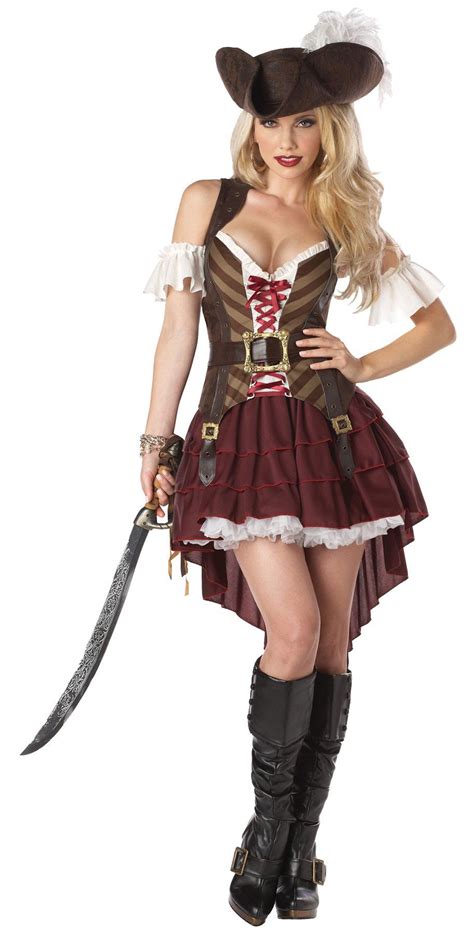 Swashbuckler Adult Costume Large 10 12 Disfraz De Pirata Mujer