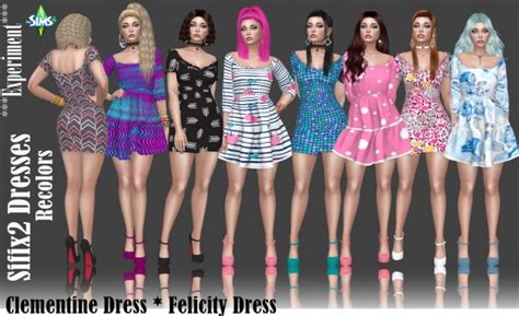 Annett`s Sims 4 Welt Sifix`s 2 Dresses Recolors • Sims 4 Downloads