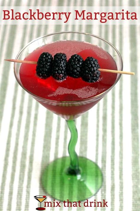 The Blackberry Margarita Features Blackberry Liqueur Along With Silver Tequila Lime Juice And