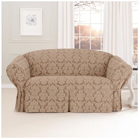 Reclining love seats are perfect for couples, and even better, these have cup holders, so the two of you can enjoy a beverage while you lounge. Sure Fit® Middleton Loveseat Slipcover - 581236, Furniture ...