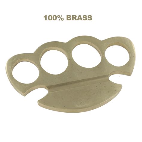 100 Real Brass Knuckles Belt Buckle Paperweight Solid Palm