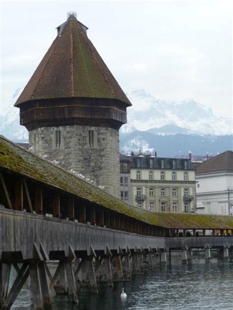 Chapel Bridge Lucerne Suisse Travel Landmarks Chapel