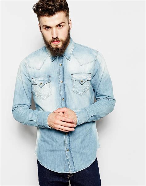 10 Mens Long Sleeve Denim Shirts For Summer The Jeans Blog