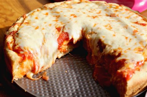 Easy Deep Dish Pizza Recipe Thirtysomethingsupermom
