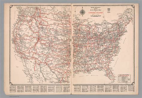 Junior Auto Road Map Of The United States David Rumsey Historical Map