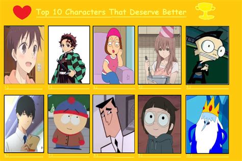 My Top 10 Characters That Deserve Better Part 2 By Hayaryulove On Deviantart