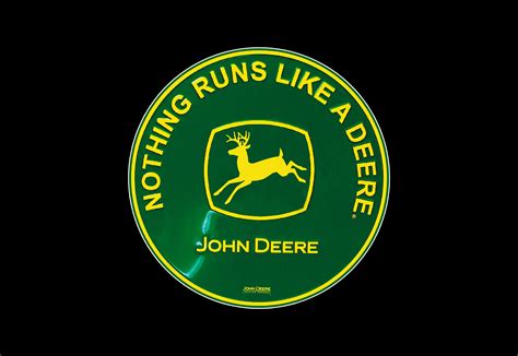 John Deere Vintage Round Emblem Sticker Decal Nothing Etsy