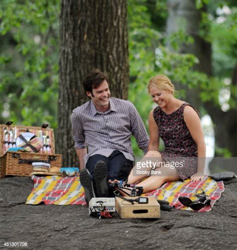 Bill Hader And Amy Schumer On The Set Of Trainwreck In Central Park News Photo Getty Images