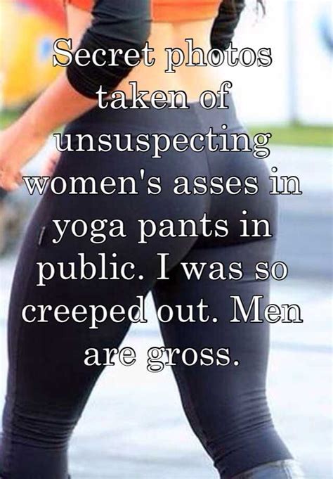 Secret Photos Taken Of Unsuspecting Womens Asses In Yoga Pants In