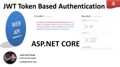 Jwt Token Based Authentication In Asp Net Core Web Api Youtube