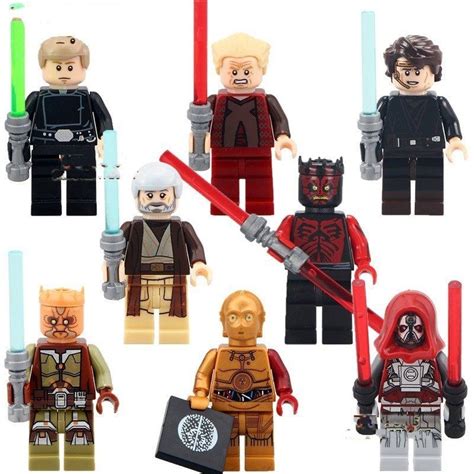 Star Wars Sith Warrior Darth Maul C3po Lego Minifigure Compatible Toy