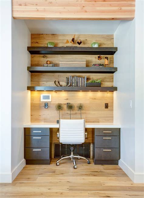 Small Home Office Idea Make Use Of A Small Space And Tuck Your Desk Away In An Alcove