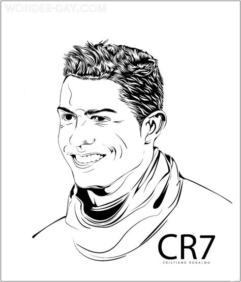 Dibujos De Cristiano Ronaldo Para Colorear