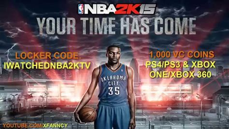 Our list is updated as soon as a new locker code is released. NBA 2K15 - Locker Codes: FREE 1,000 VC Coins! (PS4/PS3 ...