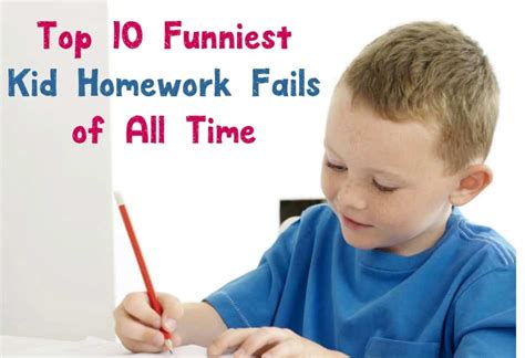 10 Funniest Kid Homework Fails Of All Time In Jan 2024