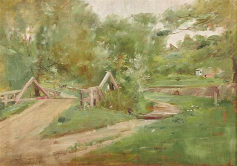 Sold Price Henry Bacon American 1839 1921 Rural View 1891 Oil