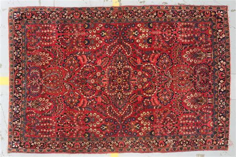 bonhams a sarouk rug central persia size approximately 4ft 3 in x 6ft 6in