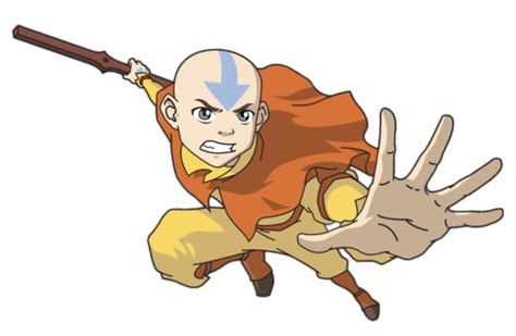 Check out this transparent Avatar The Last Airbender Aang fighting PNG png image
