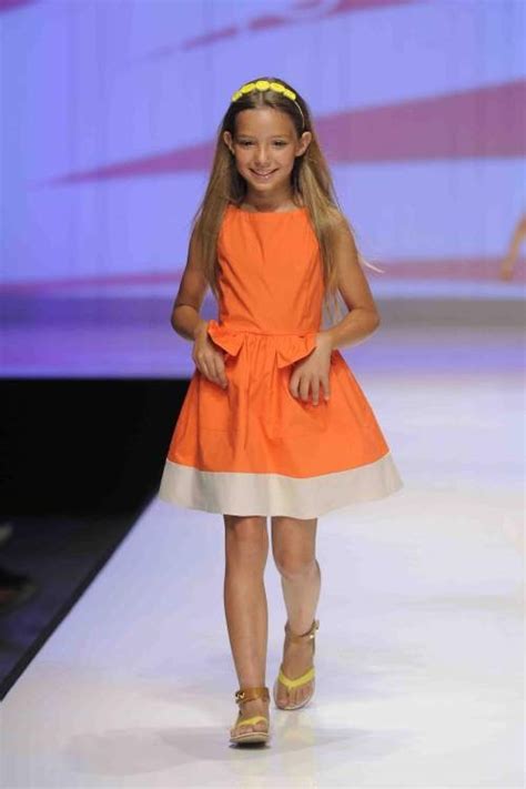 Spring 2012 Childrens Fashion Kids Summer Fashion Girls Orange Dress