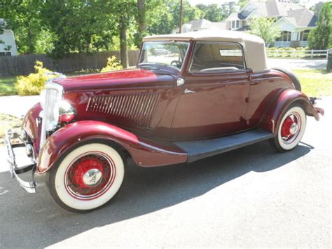 1934 Ford Cabriolet Convertible Couperoadster For Sale Photos