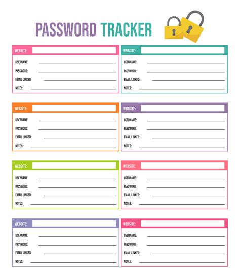 5 Best Images Of Free Printable Password Log Sheets Free Printable