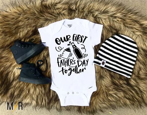 Father's day gift ideas from baby. Our first Father's Day together Baby Onesie® Baby Shower ...