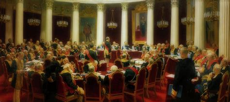 Ceremonial Sitting Of The Council On 7 May 1901 Painting By Mountain