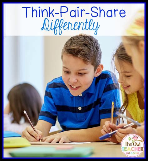The Owl Teacher Think Pair Share Differently Think Pair Share