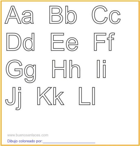 El Abecedario Para Colorear E Imprimir Dibujos Para Colorear Del Abecedario