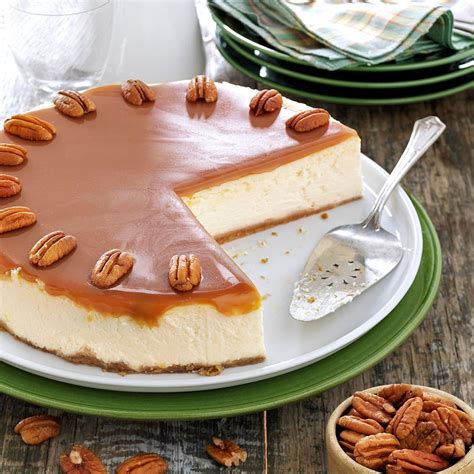 Caramel Praline Cheesecake Recipe How To Make It Taste Of Home