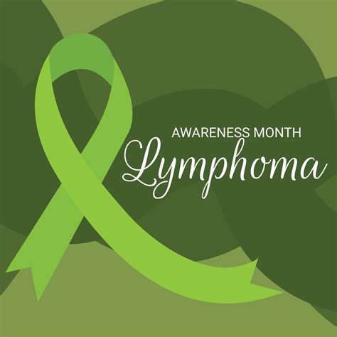 Vector Illustration Of A Background For Lymphoma Awareness Month