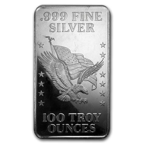 Buy 100 Oz Silver Bar Us Assay Office Pressed Apmex