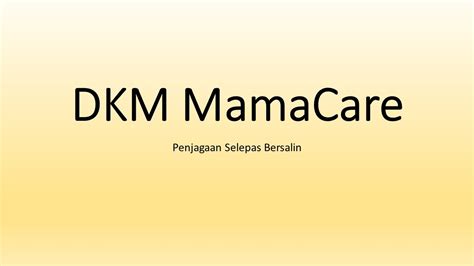 Dkm Diploma Kemahiran Malaysia Penjagaan Ibu Selepas Bersalin Mamacare Youtube