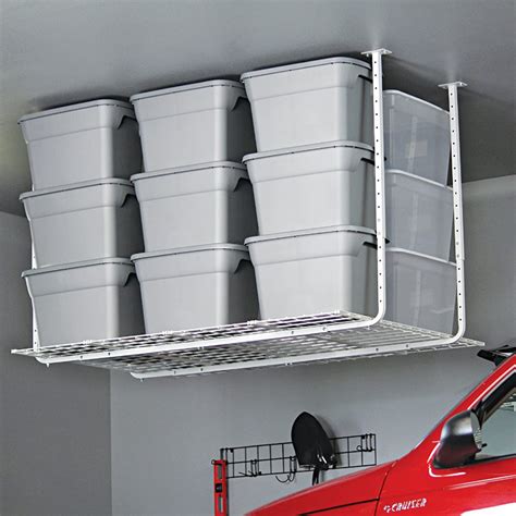 Overhead Hanging Garage Roof Ceiling Storage Rack Zincera