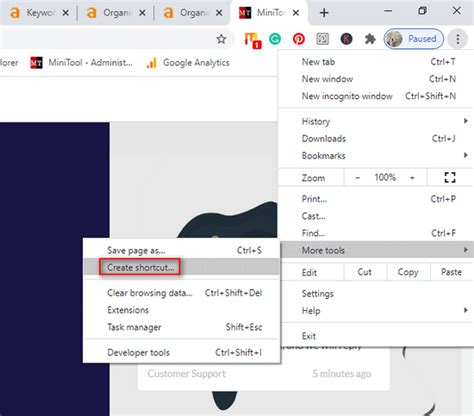 How To Create Desktop Shortcut For Chrome Windows And Mac Minitool
