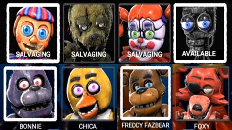 Fnaf Ar Special Delivery All Characters Unlocked All Suits Youtube