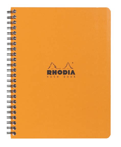 buy rhodia classic notebook spiral a5 lined orange at mighty ape nz