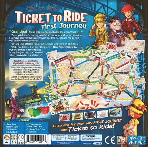 Ticket To Ride First Journey Gameology