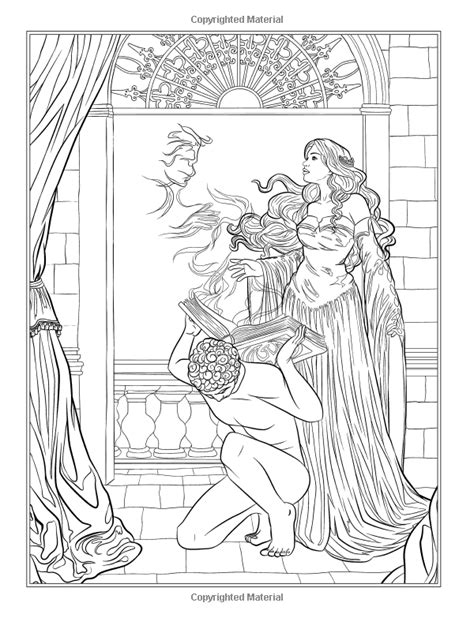 Gothic Dark Fantasy Coloring Book Volume 6 Fantasy Art