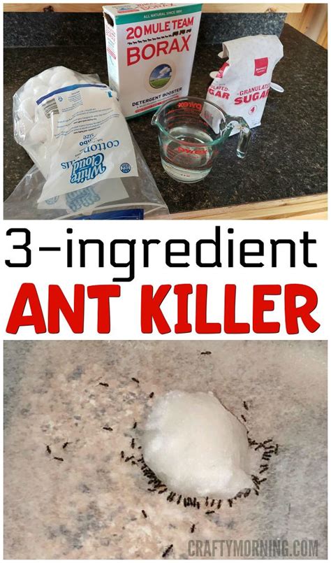 This highly effective ant killer uses a dual approach to ant extermination. 3 Ingredient Ant Killer Recipe - Using borax! I tried this cause my kitchen sink was swarming ...