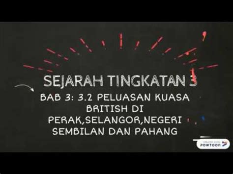 Di sungai ujong, british mengambil peluang untuk campur tangan ekoran perbalahan antara datuk desakan demi desakan telah menyebabkan sultan ahmad meneria seorang residen pada 8 oktober 1887 dan john pickersgill sebagai residen pertama pahang. Perluasan Kuasa British Di Tanah Melayu | Sejarah - YouTube